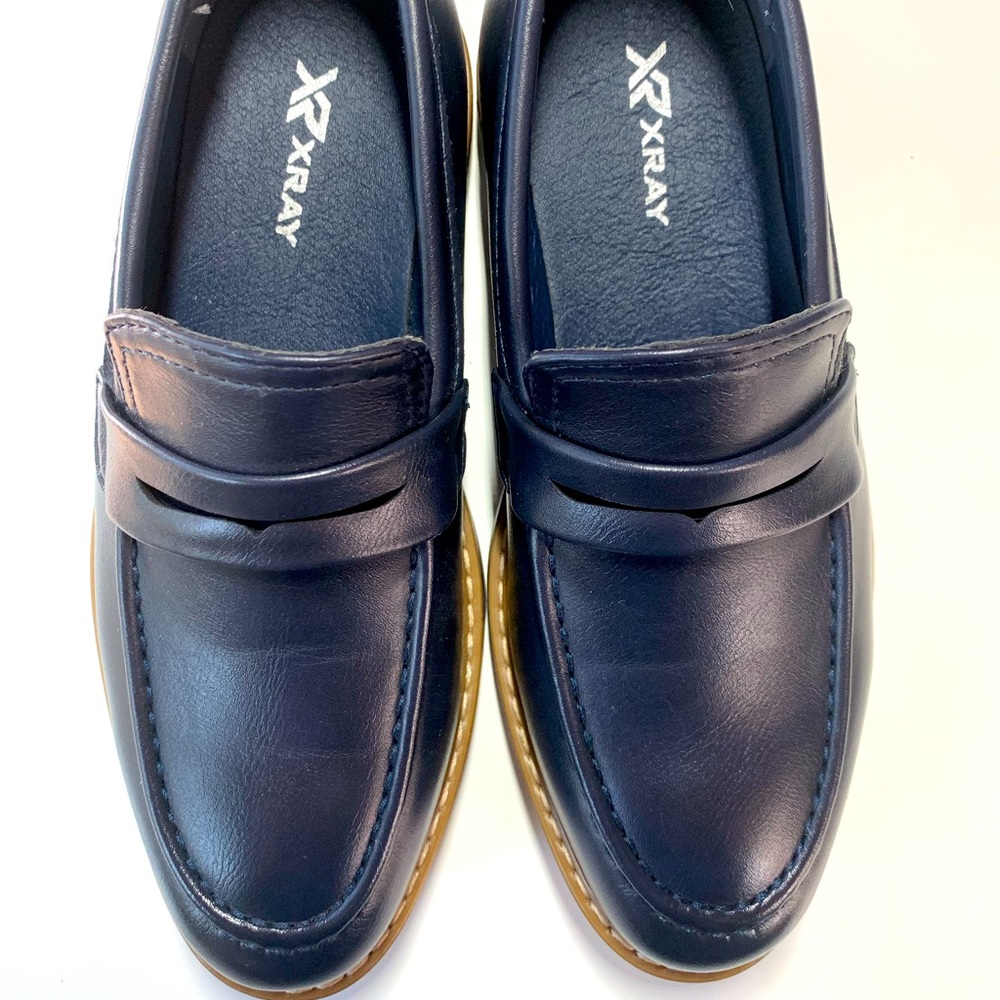 Boy Navy Dress Loafers